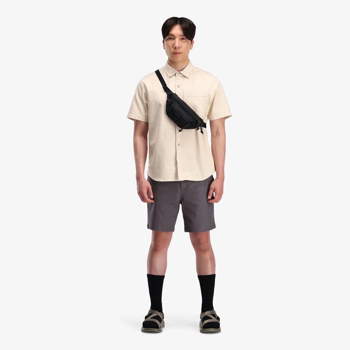 Topo Designs : Mountain Waist Pack : Loganberry/Bone White