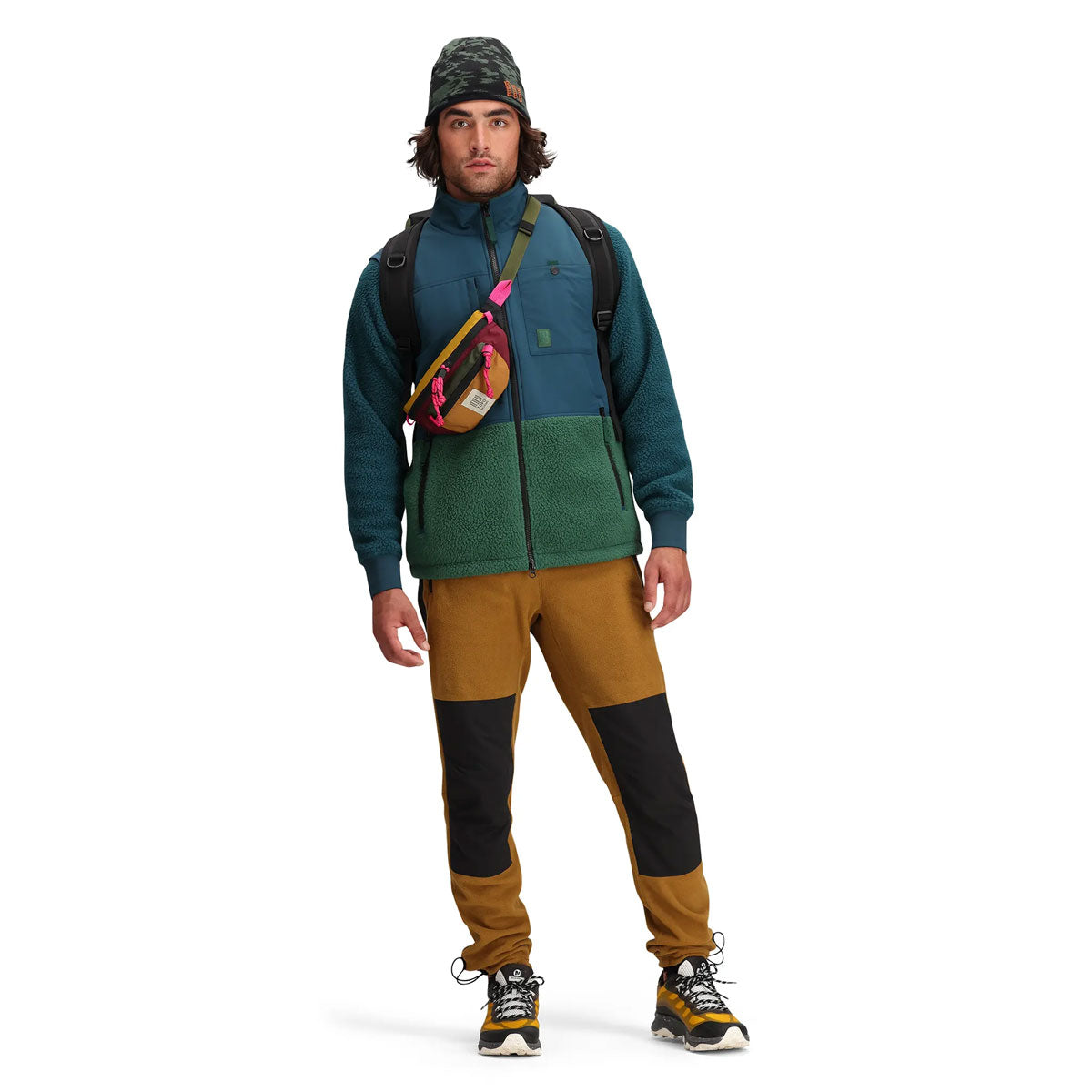 Topo Designs : Mountain Waist Pack : Loganberry/Bone White