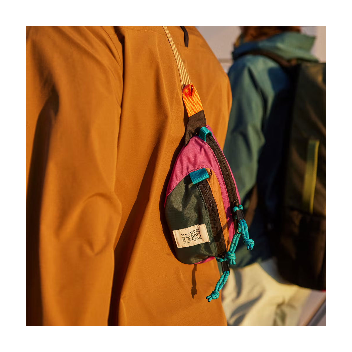 Topo Designs : Mountain Waist Pack : Loganberry/Bone White