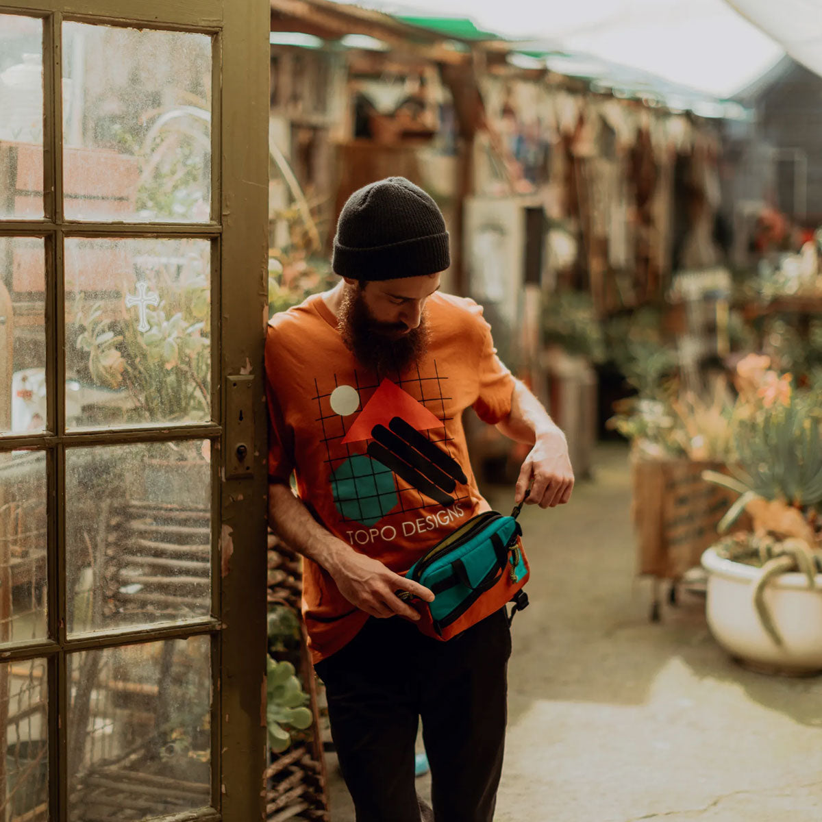 Topo Designs : Mini Quick Pack : Black/Grid