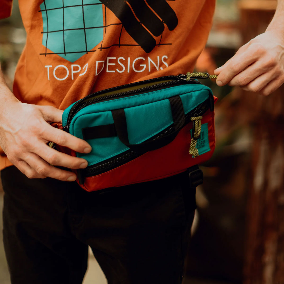 Topo Designs : Mini Quick Pack : Black/Grid