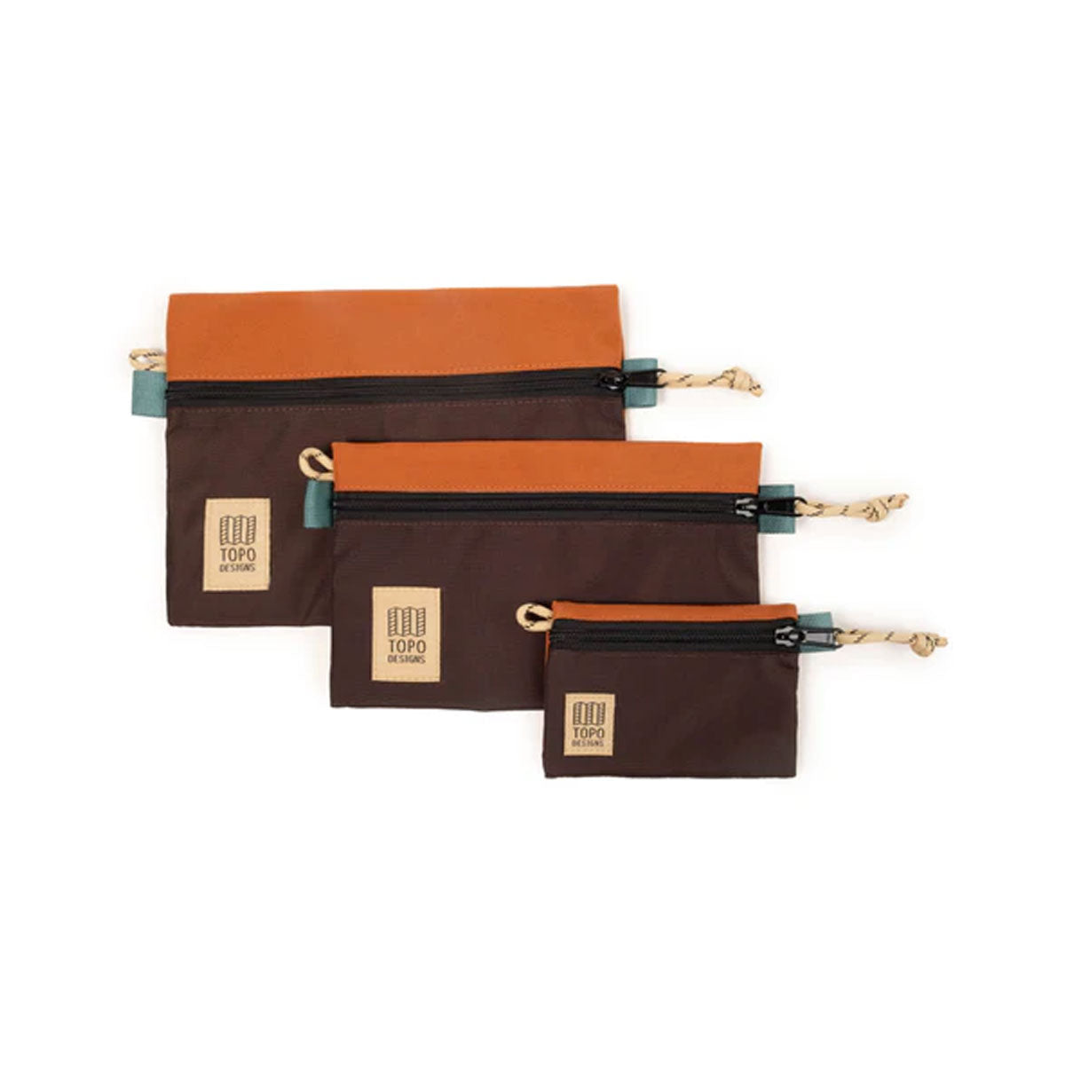 Topo Designs : Accessory Bag : Clay/Chocolate