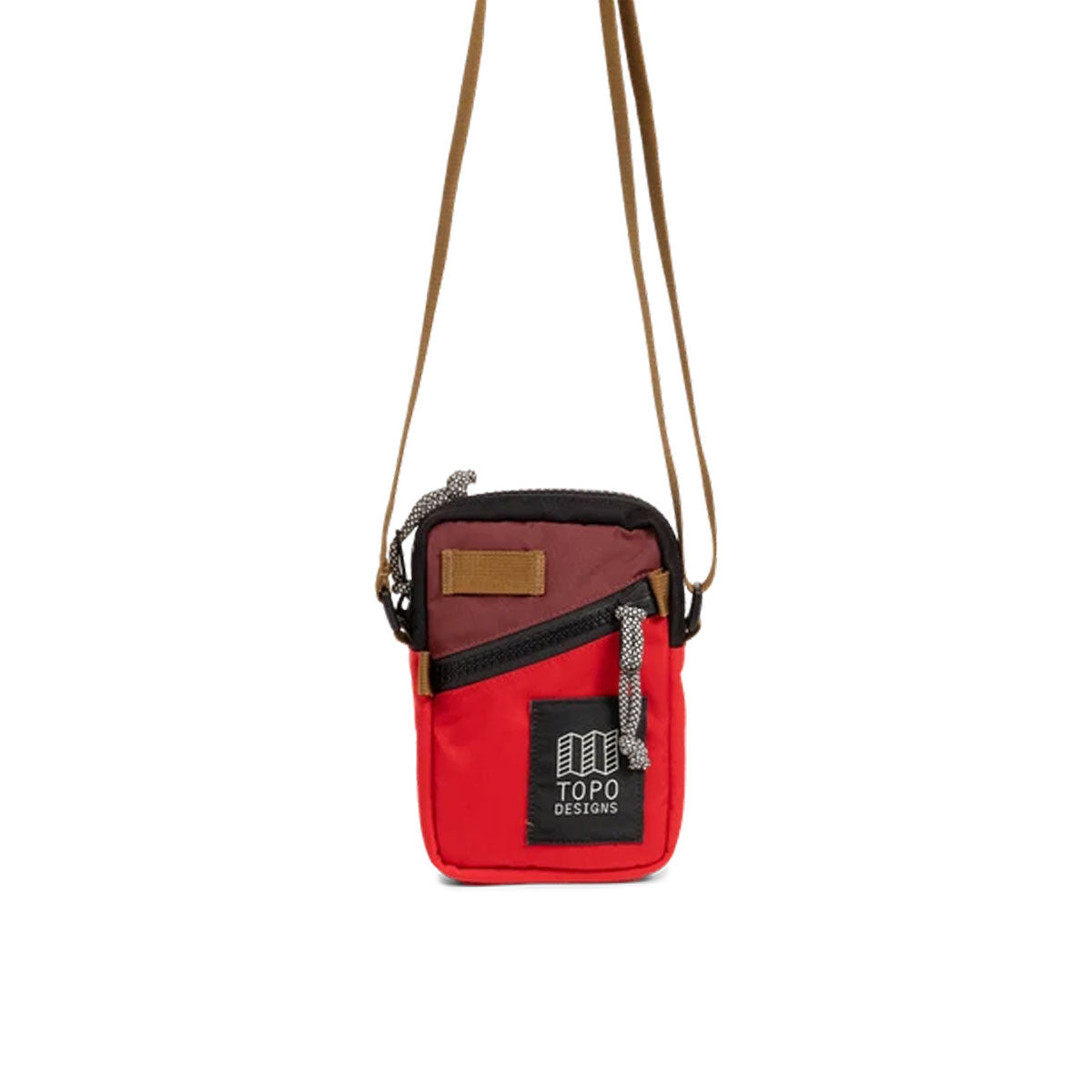 Topo Designs : Mini Shoulder Bag : Maroon/Salsa