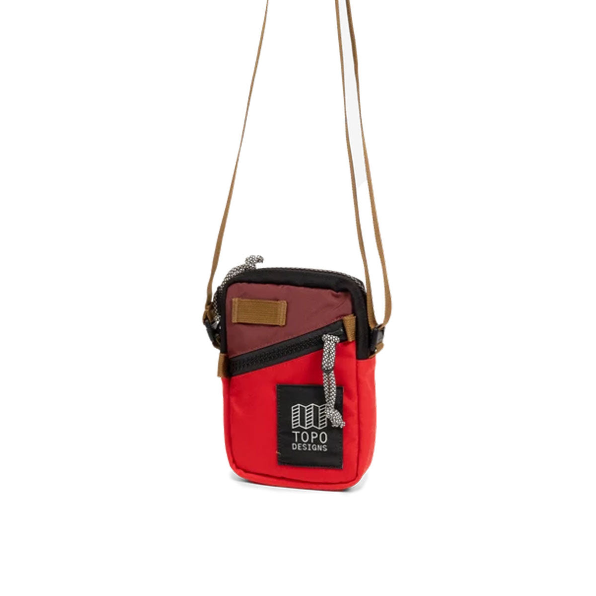 Topo Designs : Mini Shoulder Bag : Maroon/Salsa