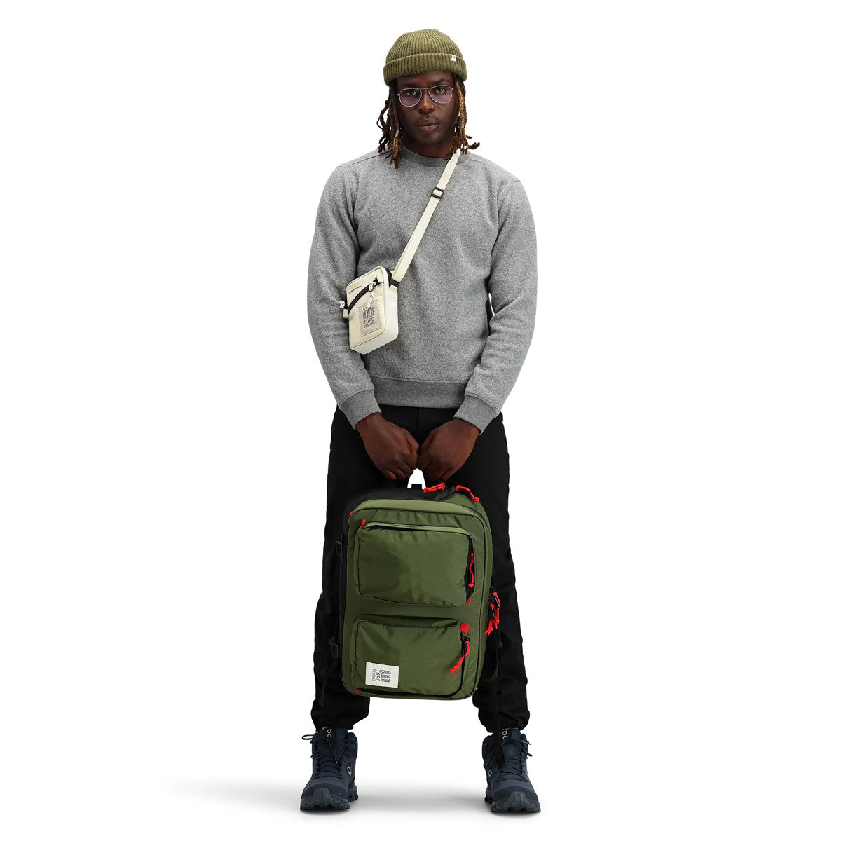 Topo Designs : Mini Shoulder Bag : Clay/Chocolate