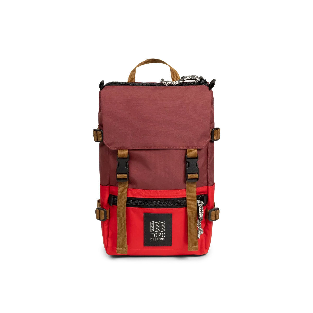 Topo Designs : Rover Pack Mini 10L : Maroon/Salsa