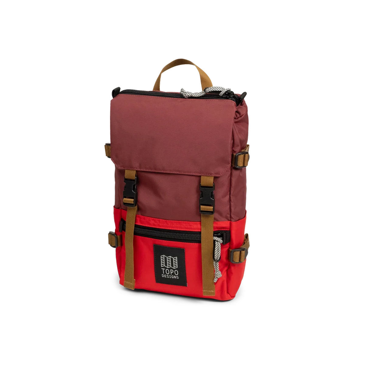 Topo Designs : Rover Pack Mini 10L : Maroon/Salsa