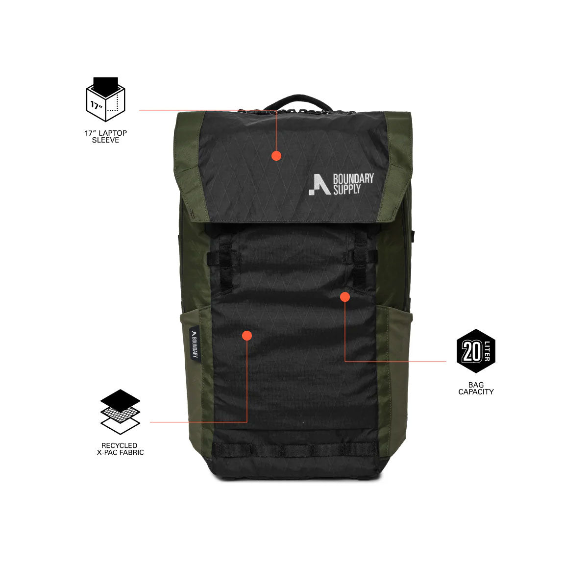 Boundary Supply : Errant Pack MK II 20L : X-Pac Black