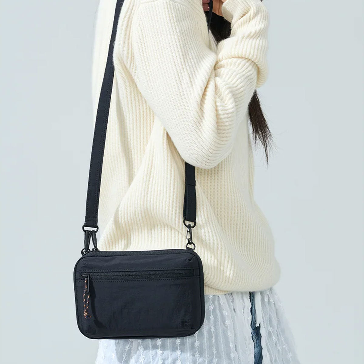 Branden : Safe Plus Wallet Bag : Ash Black