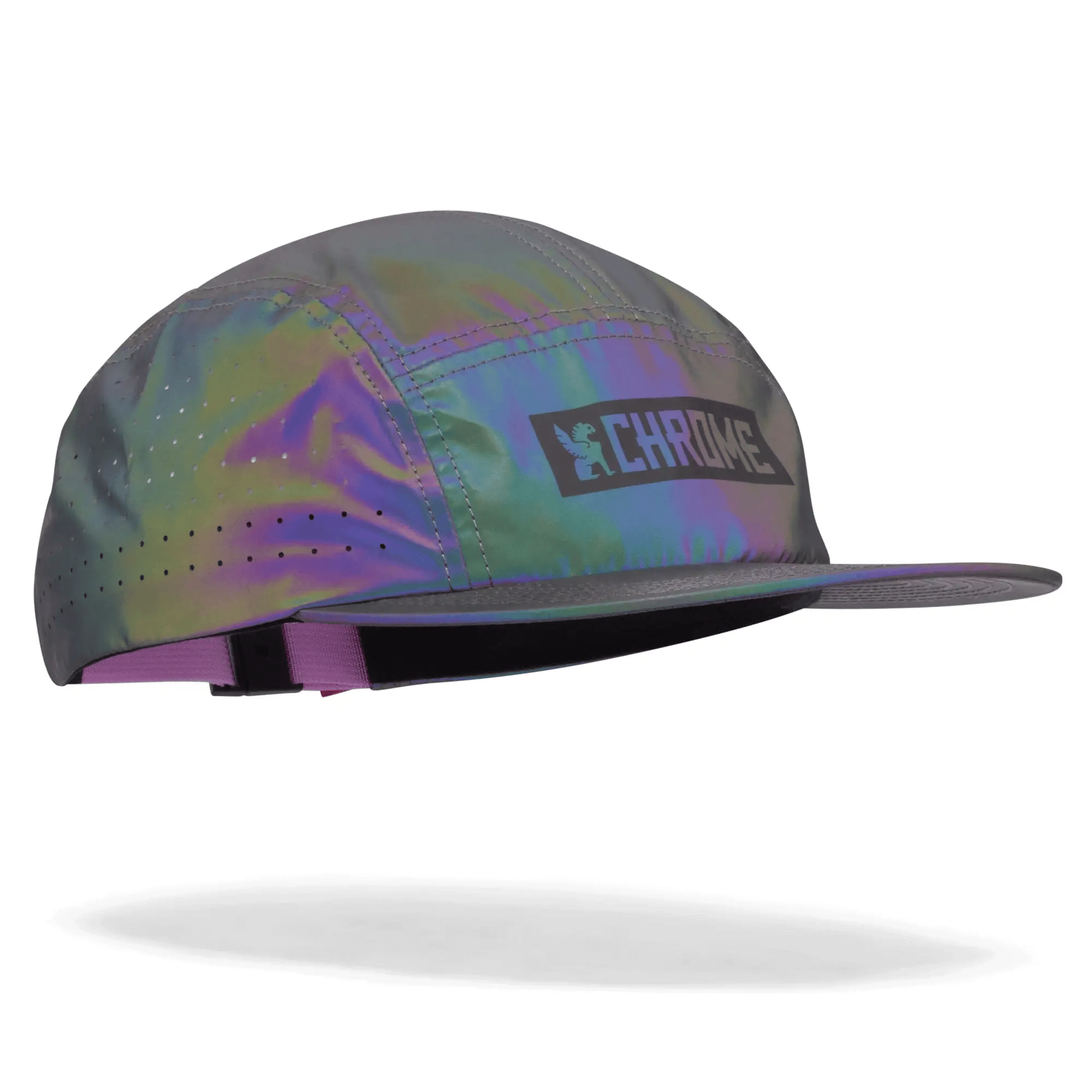 Chrome Industries : 5-Panel Hat : Rainbow Reflective
