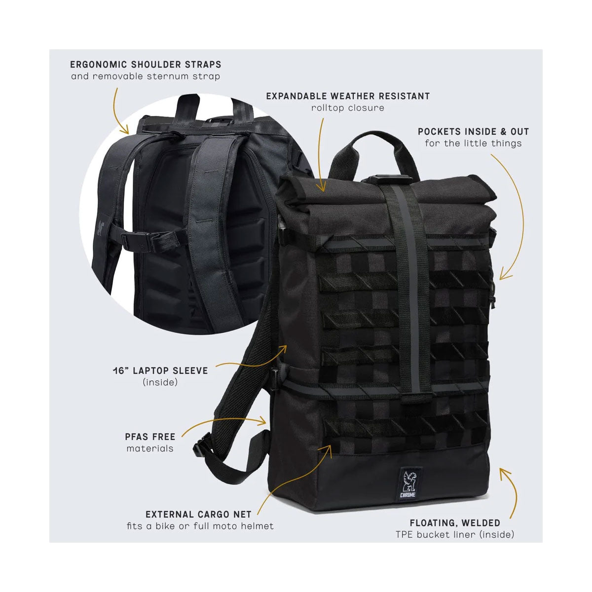 [PO] Chrome Industries : Barrage Cargo Bag 22L : Moss X