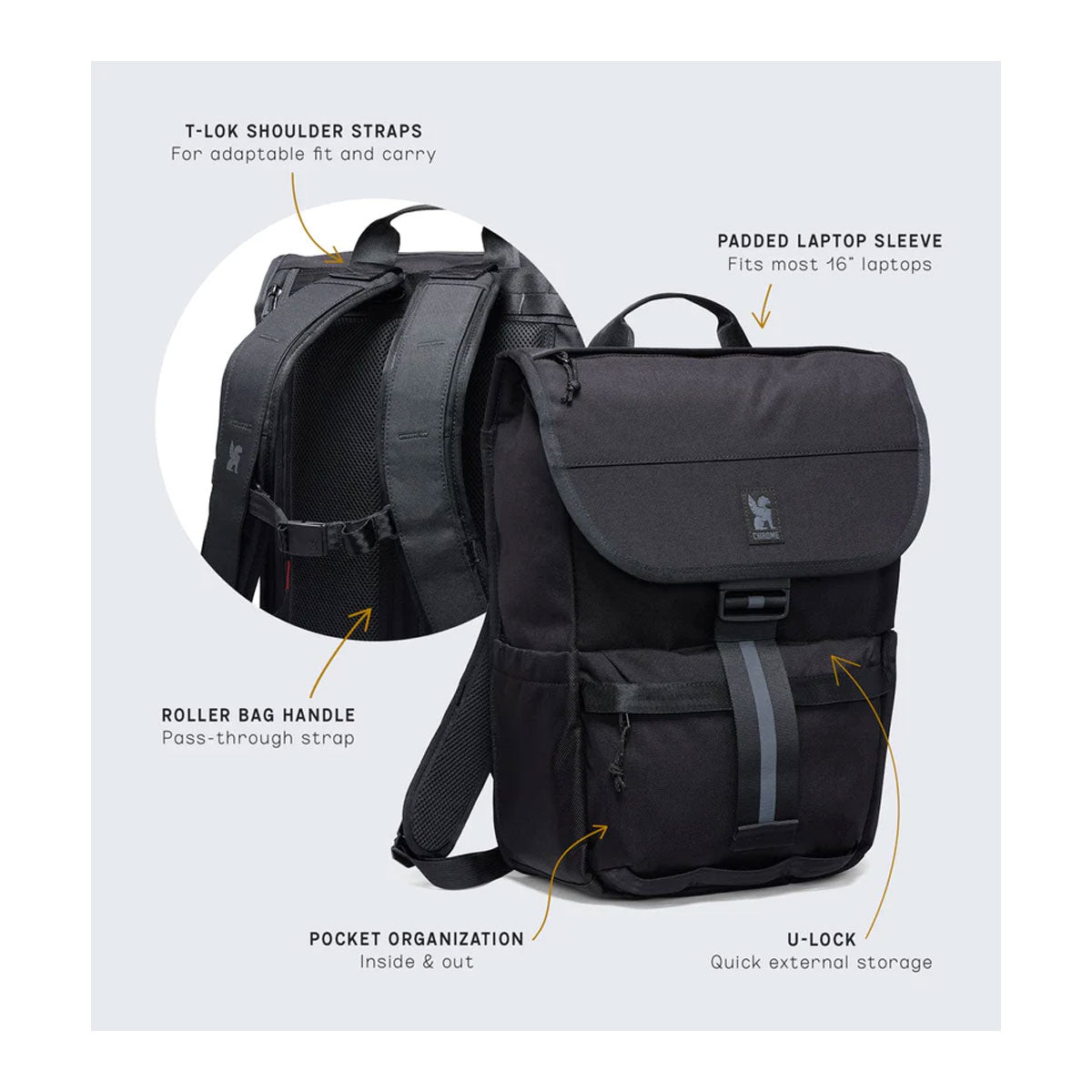 [PO] Chrome Industries : Corbet 24L Pack : Black