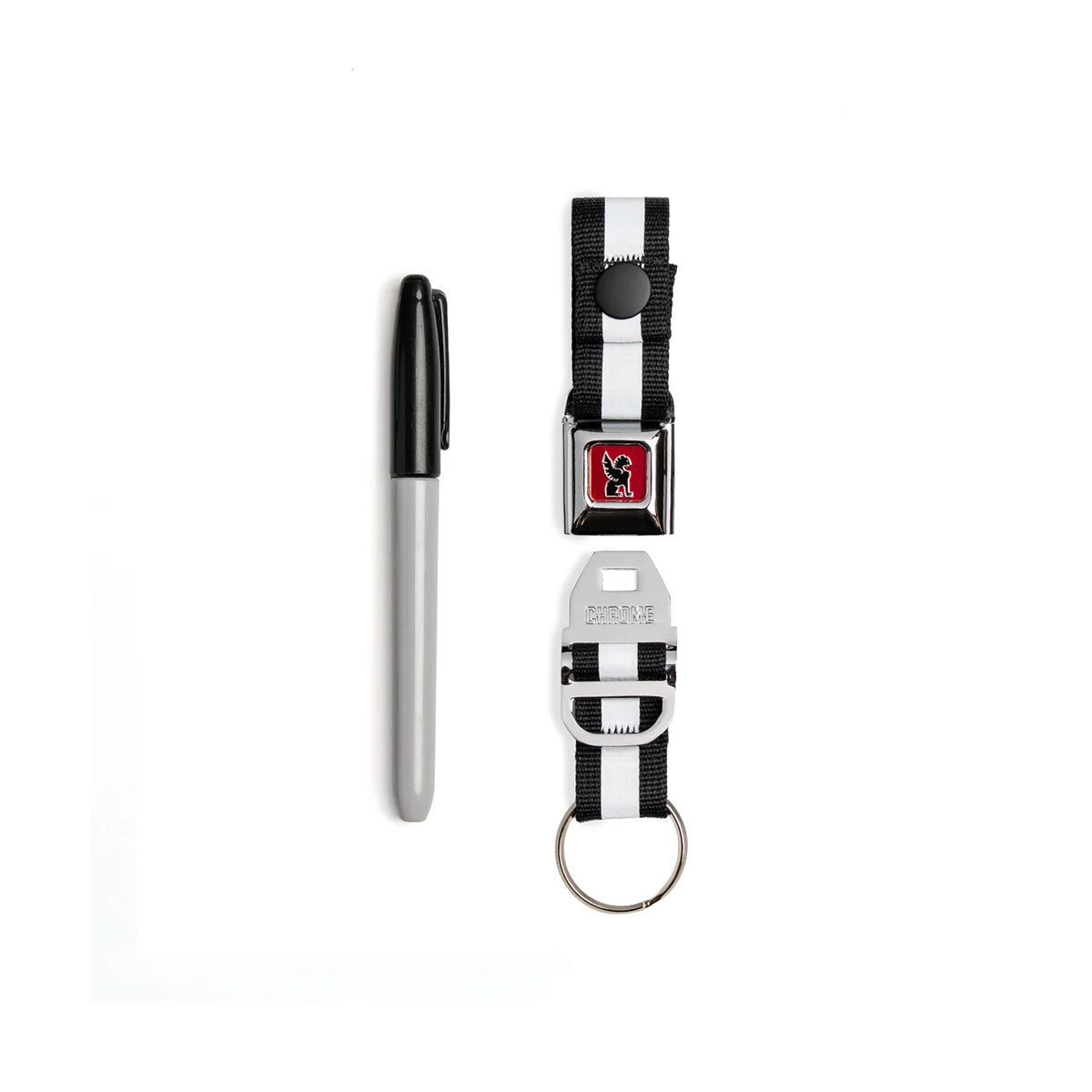 [PO] Chrome Industries : Mini Buckle Key Chain : Chrome
