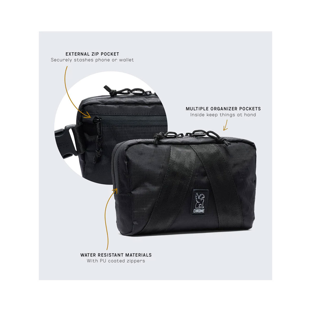Chrome Industries : Mini Tensile Sling Bag : Grey X