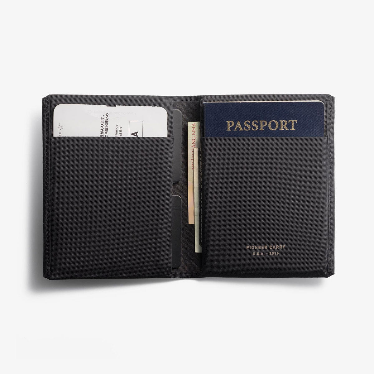 Pioneer Carry : Passport Wallet : Black Baby Ballistic™