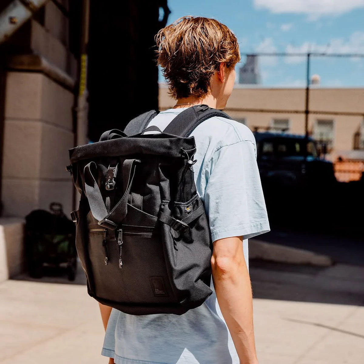 Brown Buffalo Conceal Tote 20L Black Grid | The Bag Creature Singapore