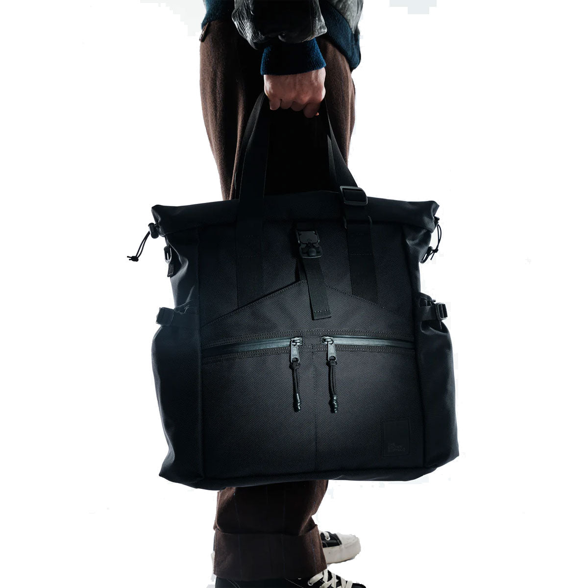 Brown Buffalo Conceal Tote 20L Black Grid | The Bag Creature Singapore