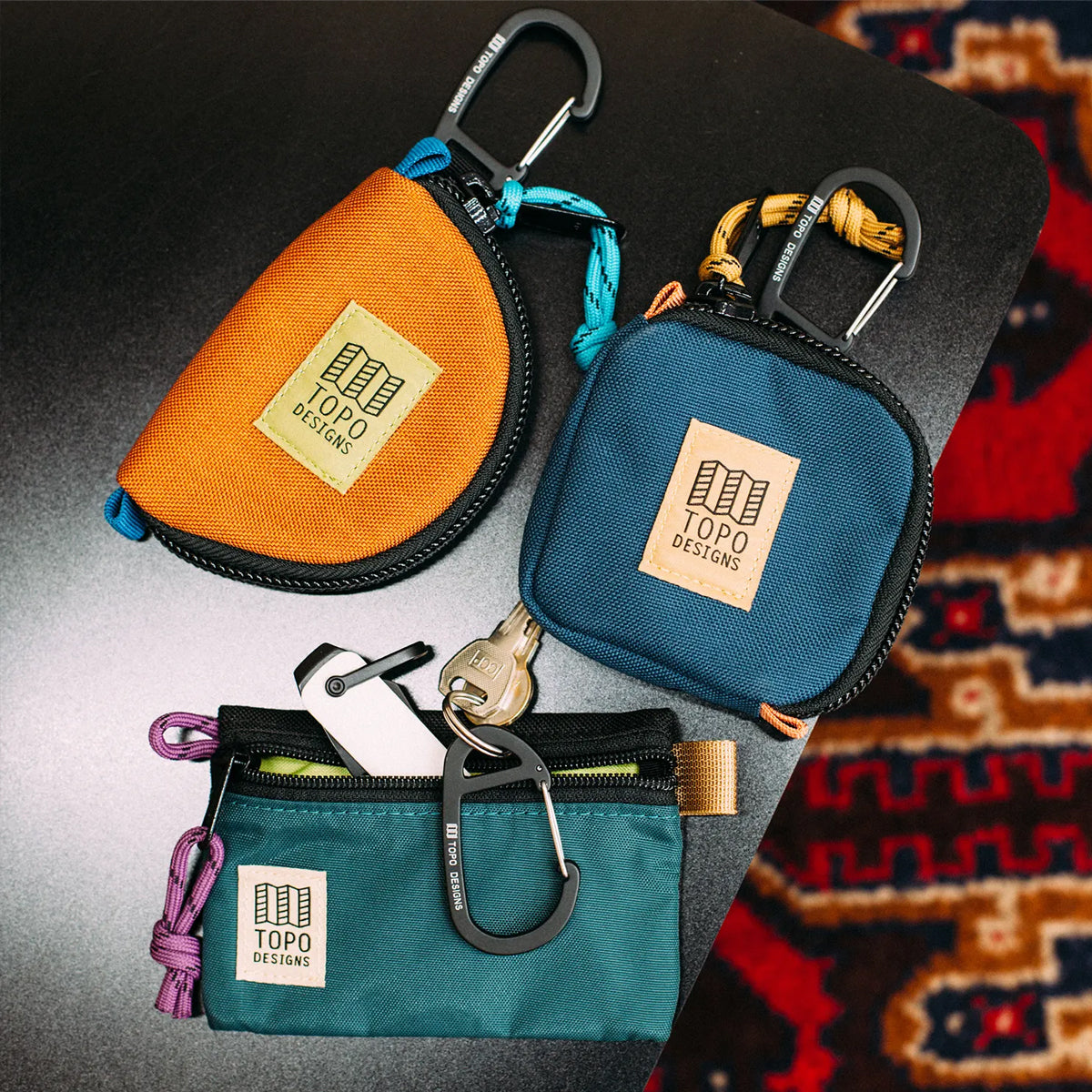 Topo Designs : Accessory Bag : Rose/Geode Green
