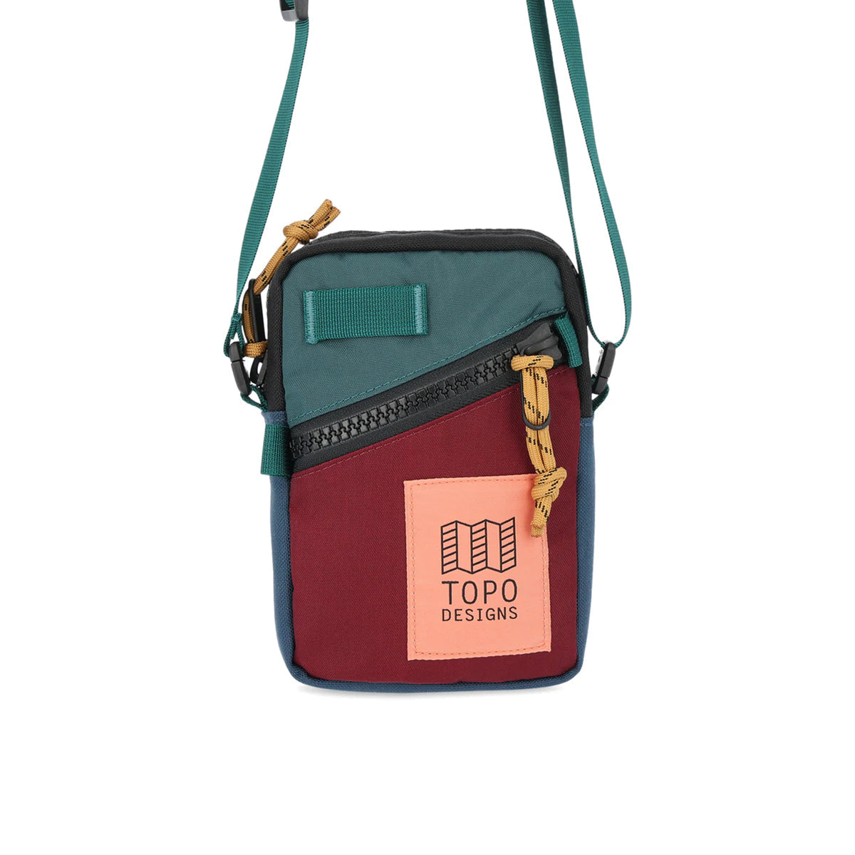 Topo Designs : Mini Shoulder Bag : Zinfandel/Botanic Green