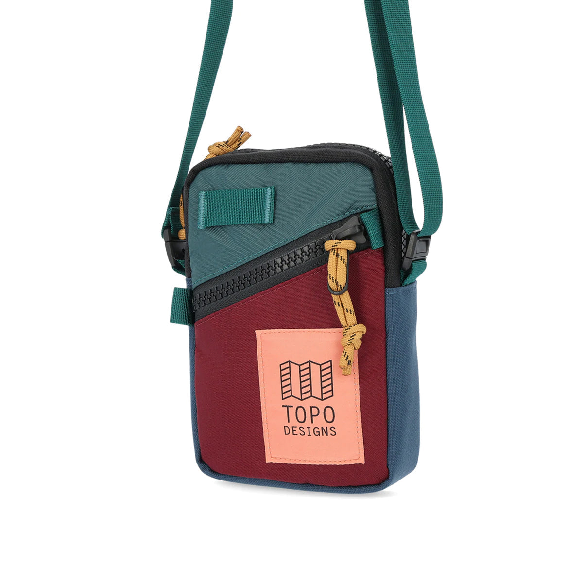 Topo Designs : Mini Shoulder Bag : Zinfandel/Botanic Green