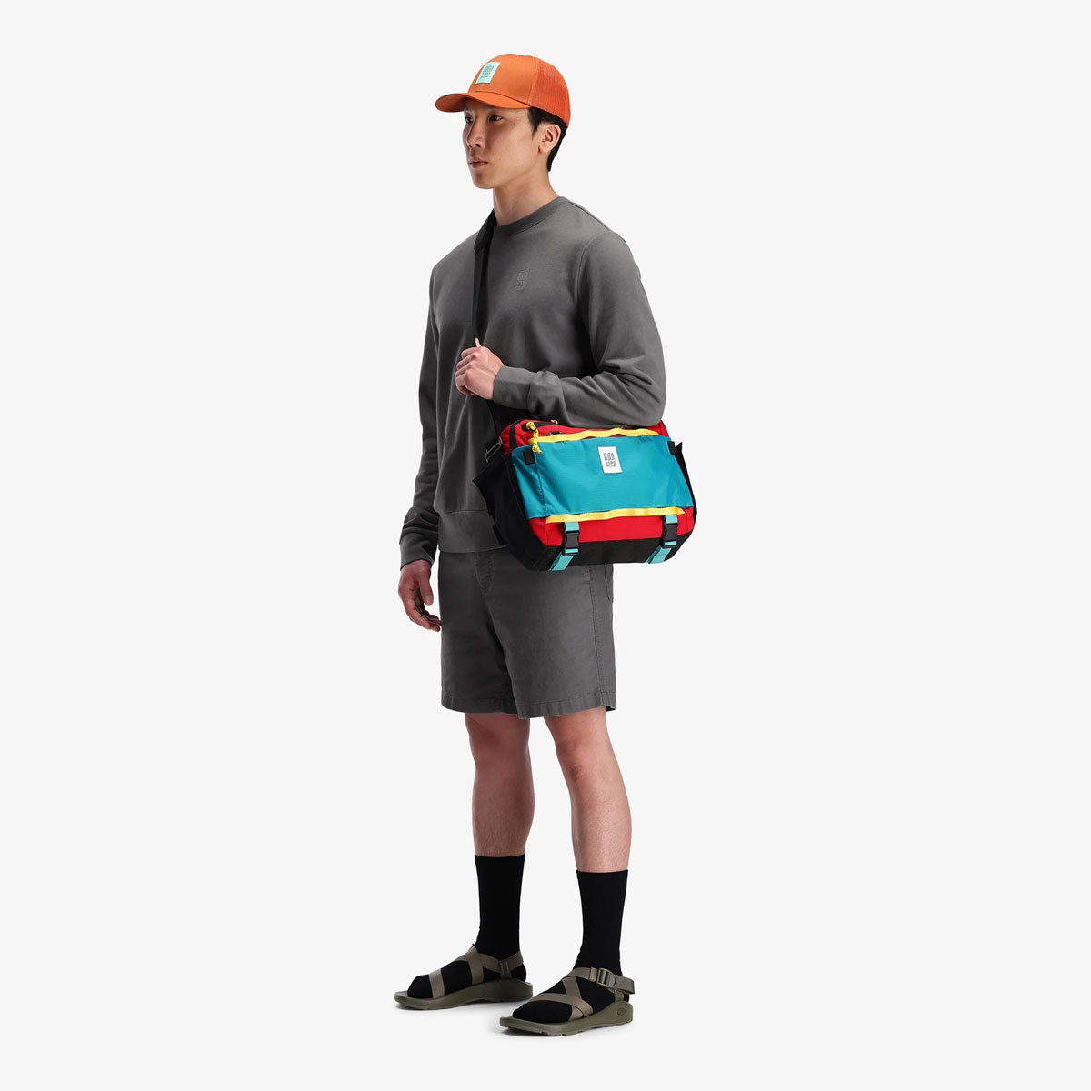 Topo Designs : Mountain Cross Bag 14L : Grid/Very Peri