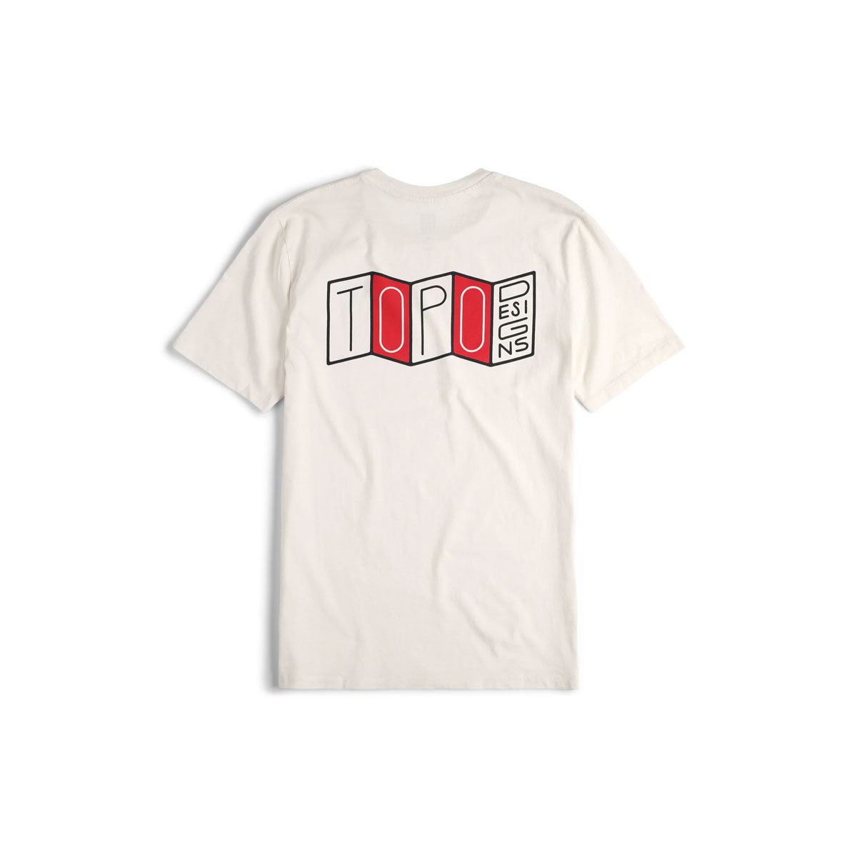 Topo Designs : Stacked Map Tee : Natural