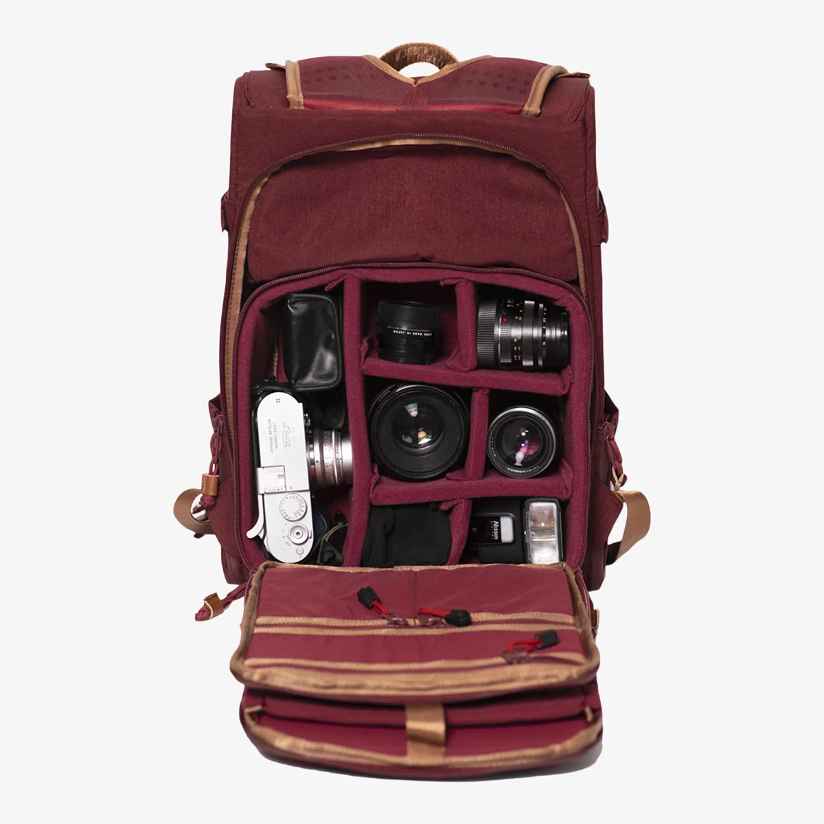 Langly : Alpha Compact Camera Backpack : Brick