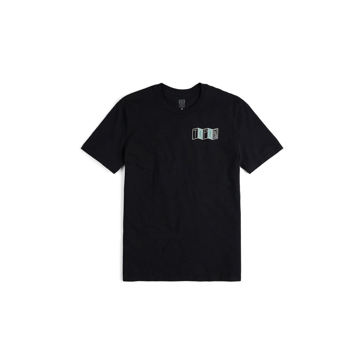 Topo Designs : Stacked Map Tee : Black